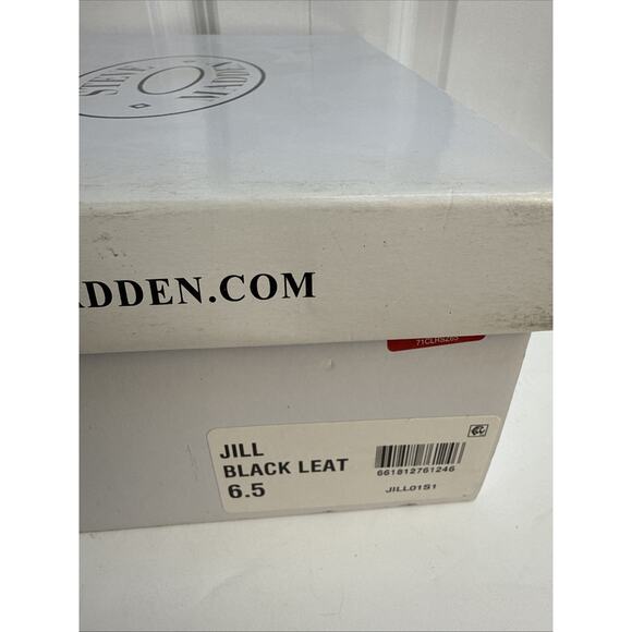 Steve Madden Women's Jill Black Leather Slides Fur Loafer Size 6.5 Shoe NWB - Picture 10 of 10